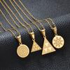 Pintadera Canaria Spain Traditional Ethnic Symbols Pendant Necklaces For Woman  Jewelry #612062