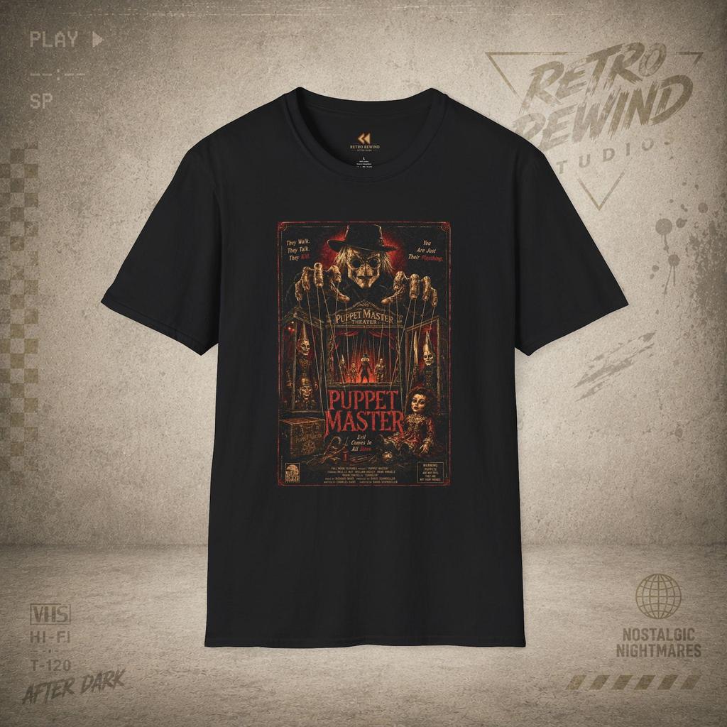 Puppet Master Horror Movie Poster T-Shirt | Vintage Puppetmaster Graphic
