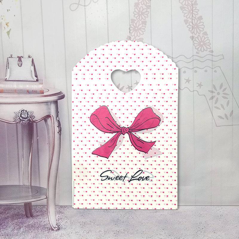 Small Plastic Bag With Handle Packaging Bags Boutique Gift Bag Mini Bag 50Pcs Trinket Bag Multi Designs
