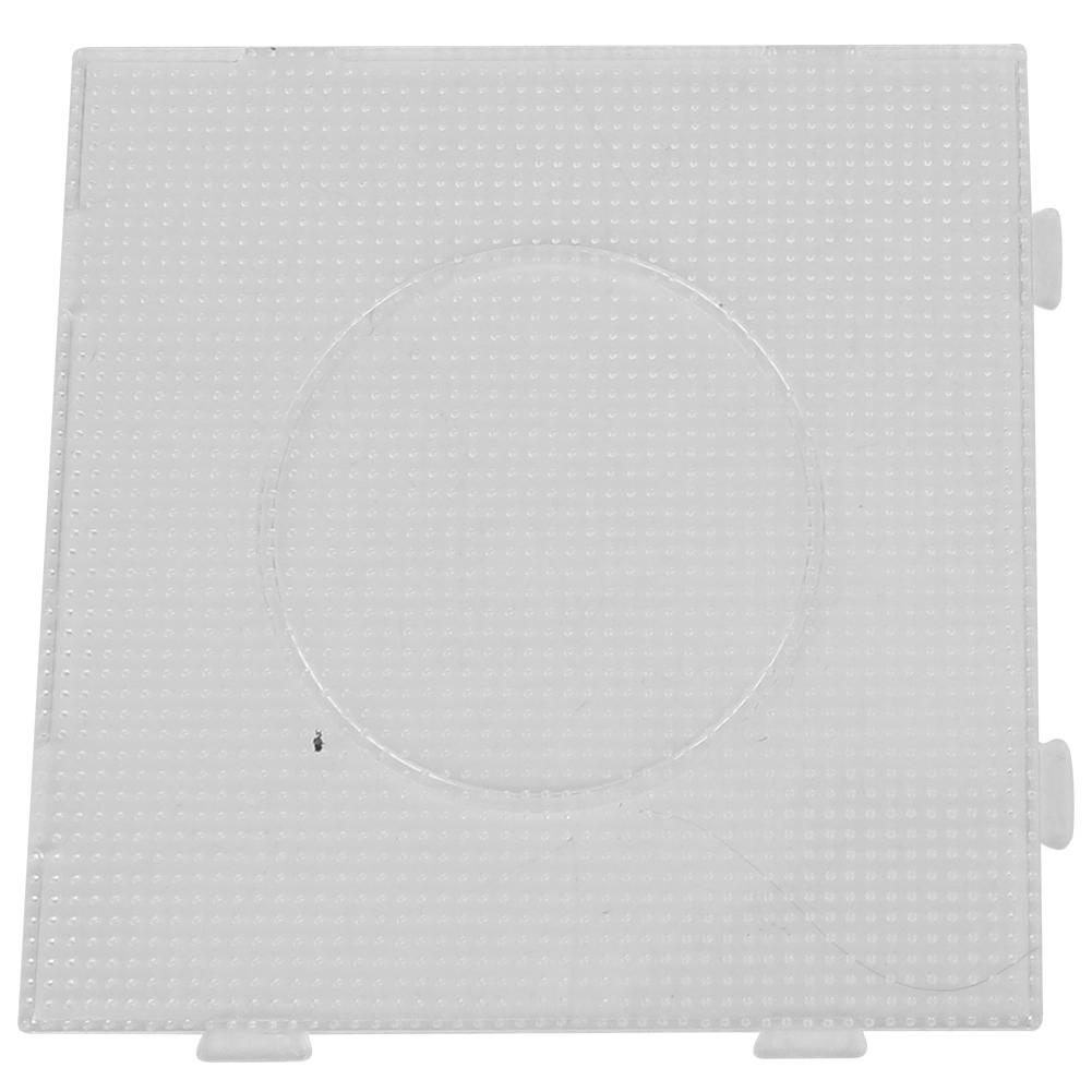 Transparent Geometric Pegboard Template Kids Children Toys for 2.6mm Perler Beads (Big Square)