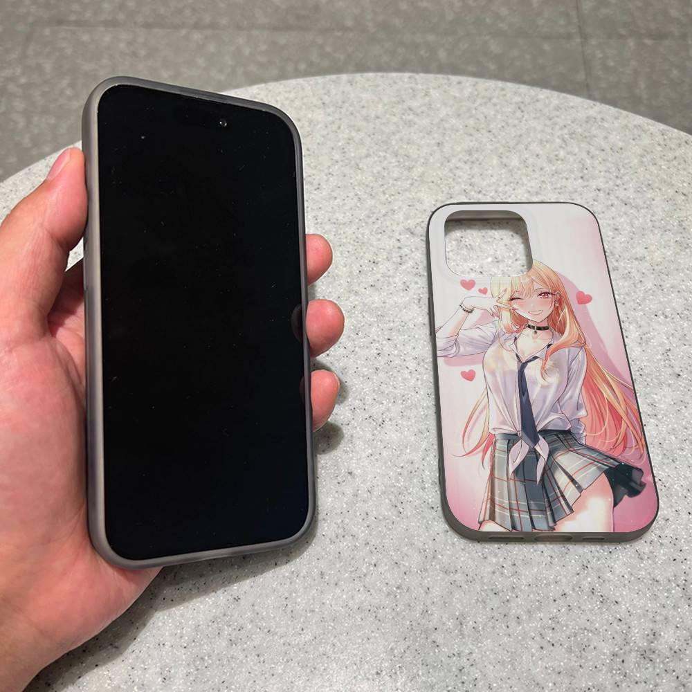 Anime My Dress-Up Darling Phone Case For iPhone 17 16 15 14 13 12 11 Pro Max Plus Corrugated Bumper Back Cover Shell