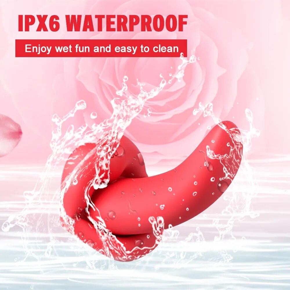 Вибратор с дистанционным управлением для женщин, трусики, лизание языка, стимулятор клитора, массажер для точки G, товары для женщин, секс-игрушки