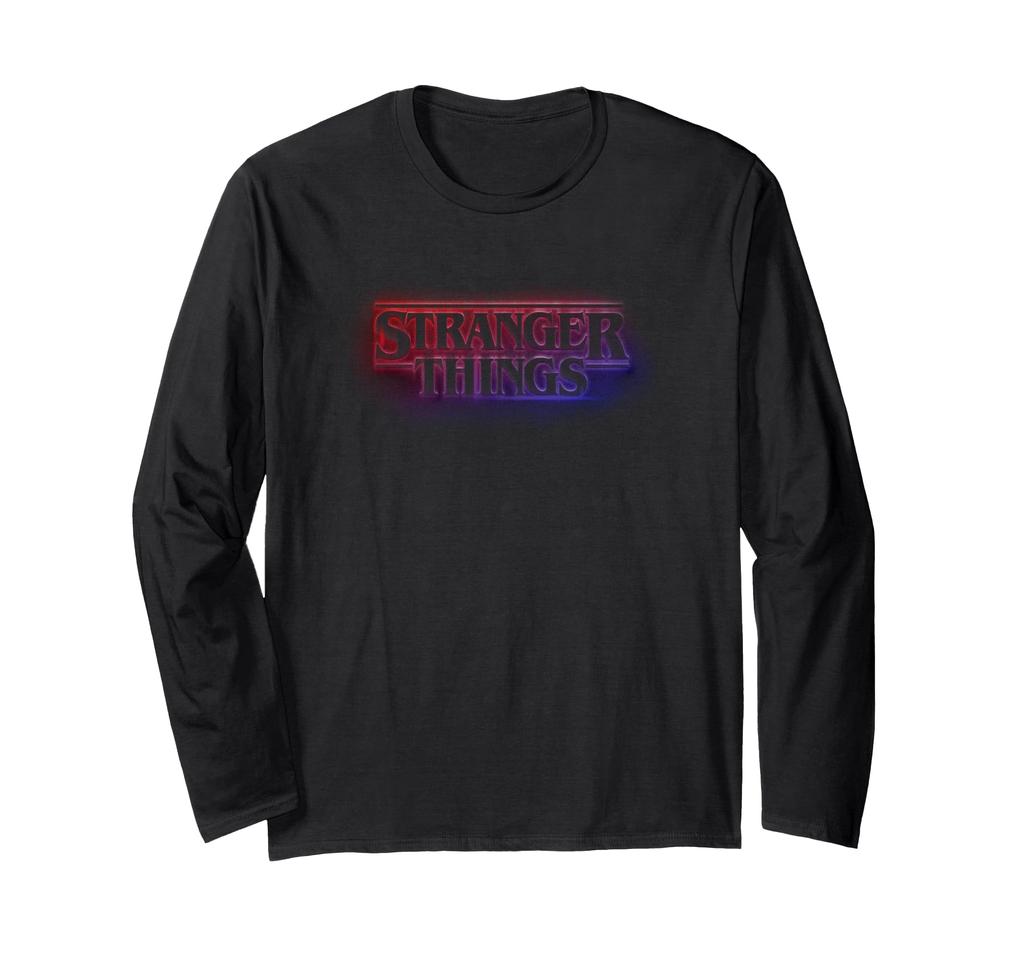 Футболка с длинным рукавом Stranger Things Красное и синее пламя