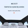 Совместимо с Nio 2021 ET7: Солнцезащитный козырек на люк «Ледяной кристалл» для теплоизоляции, защиты от солнца и конфиденциальности.