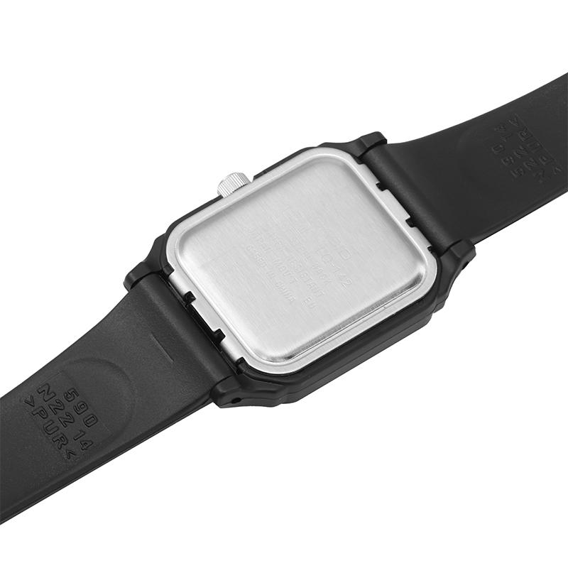 Casio Серия YOUTH-квадратный трехконтактный модный деловой повседневный универсальный простой классический стрелочный квадратный циферблат водонепроницаемый кварцевый механизм смола LQ-142E-2A