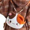 Милый Котёнок Каллико Рюкзак Женский Мультяшный Плюшевый Мягкий Сумка на Плечо Женская Легкая Уникальная Универсальная Повседневная Сумка-Кроссбоди