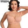 Large Size Bra for Women Anti Sagging Gathering Bra Breathable Large Cup Size Sexy Bra
