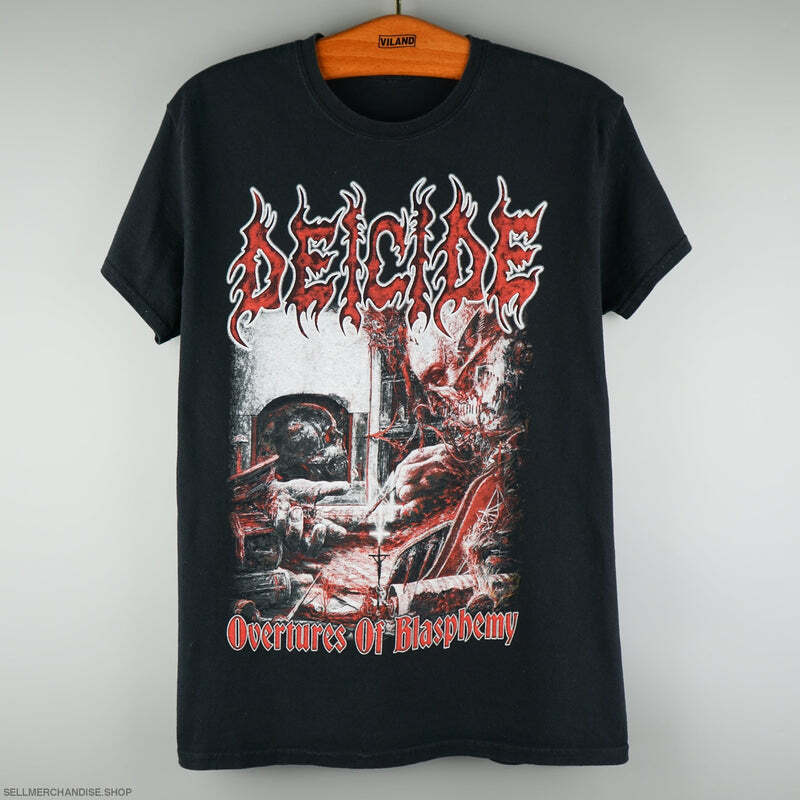 Футболка группы Deicide Overtures of Blasphemy Черная Унисекс Футболка S-5XL KH5739 Унисекс Футболка