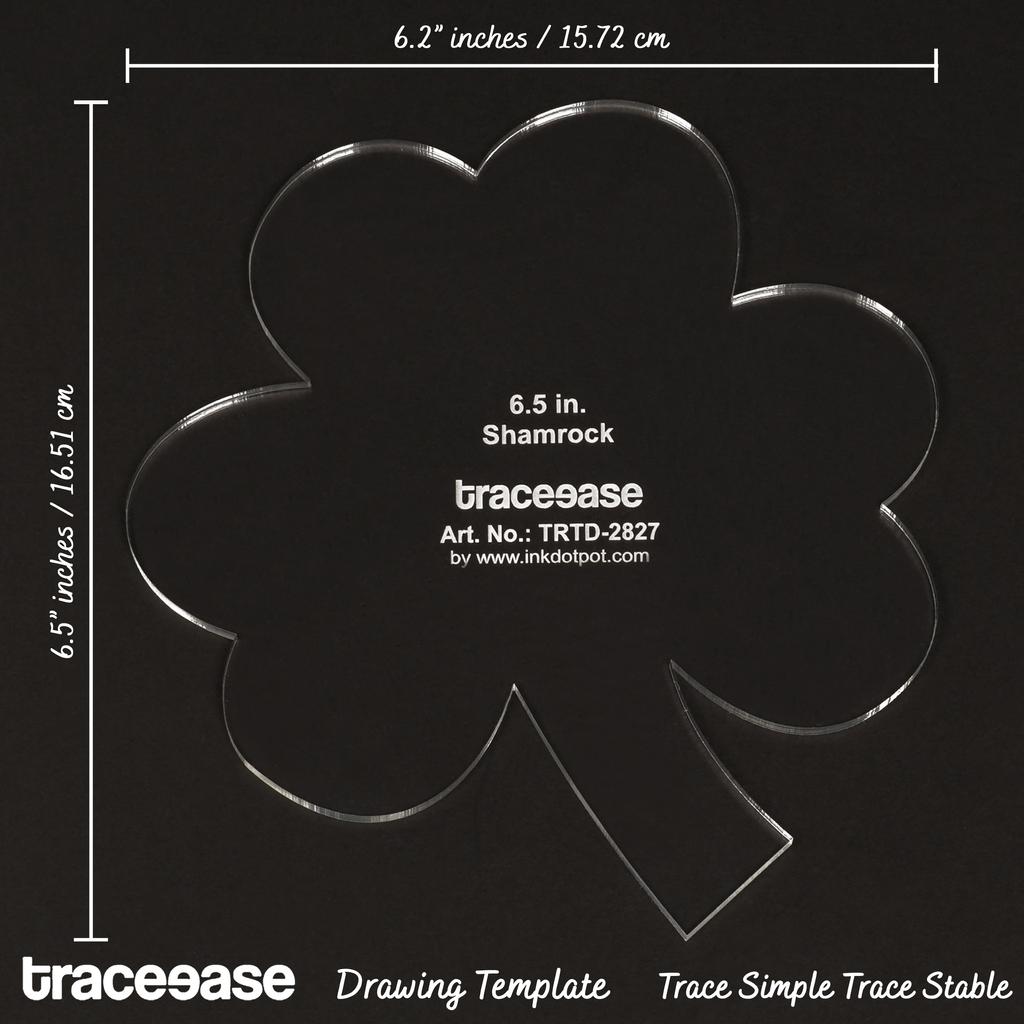 Traceease 1 шт. шаблон для лоскутных аппликаций в форме трилистника 6,5 дюймов DIY швейные лоскутные шаблоны для квилтинга-толщина 1 8 дюймов