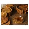 Homeglen Rattan Coaster Set