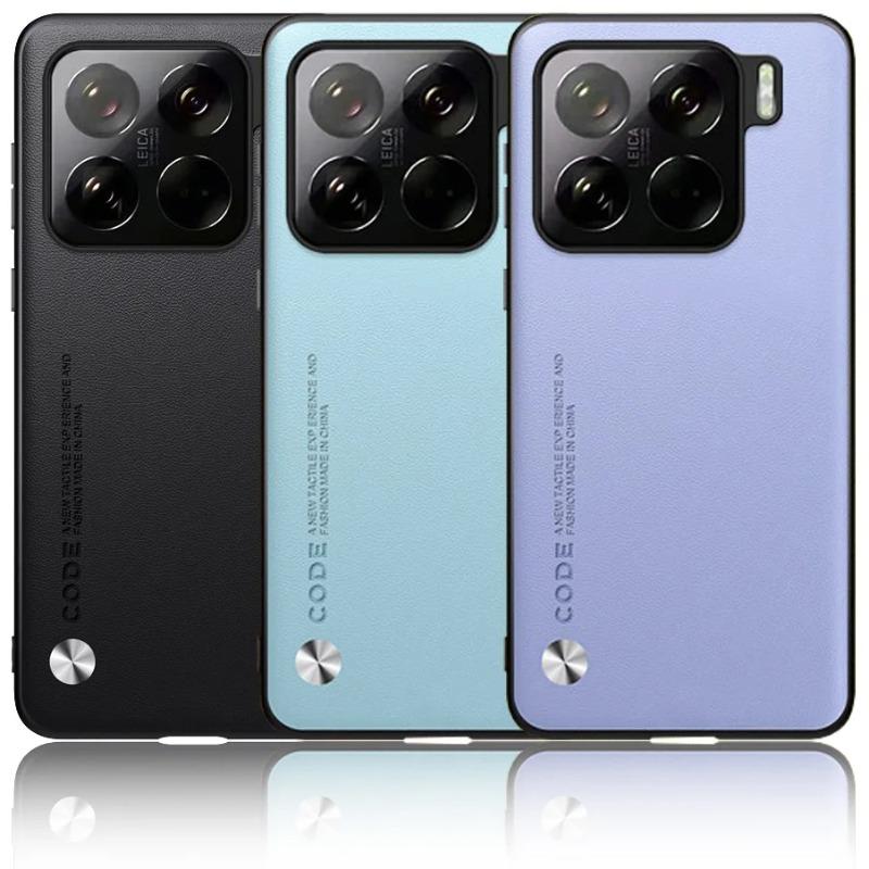 Простой чехол из искусственной кожи для Xiaomi 15 Pro 14T Pro 14T 14 Ultra 13T 13 12T 12 12S 11T Pro 11 Lite матовая противоударная мягкая задняя крышка с рамкой