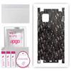 apgo Protective Skin Sticker for the Back+sides Compatible with Samsung Galaxy Note 10 Lite, Full Wrap Film, Foil, Vinyl - Pattern Carbon Black Pixel