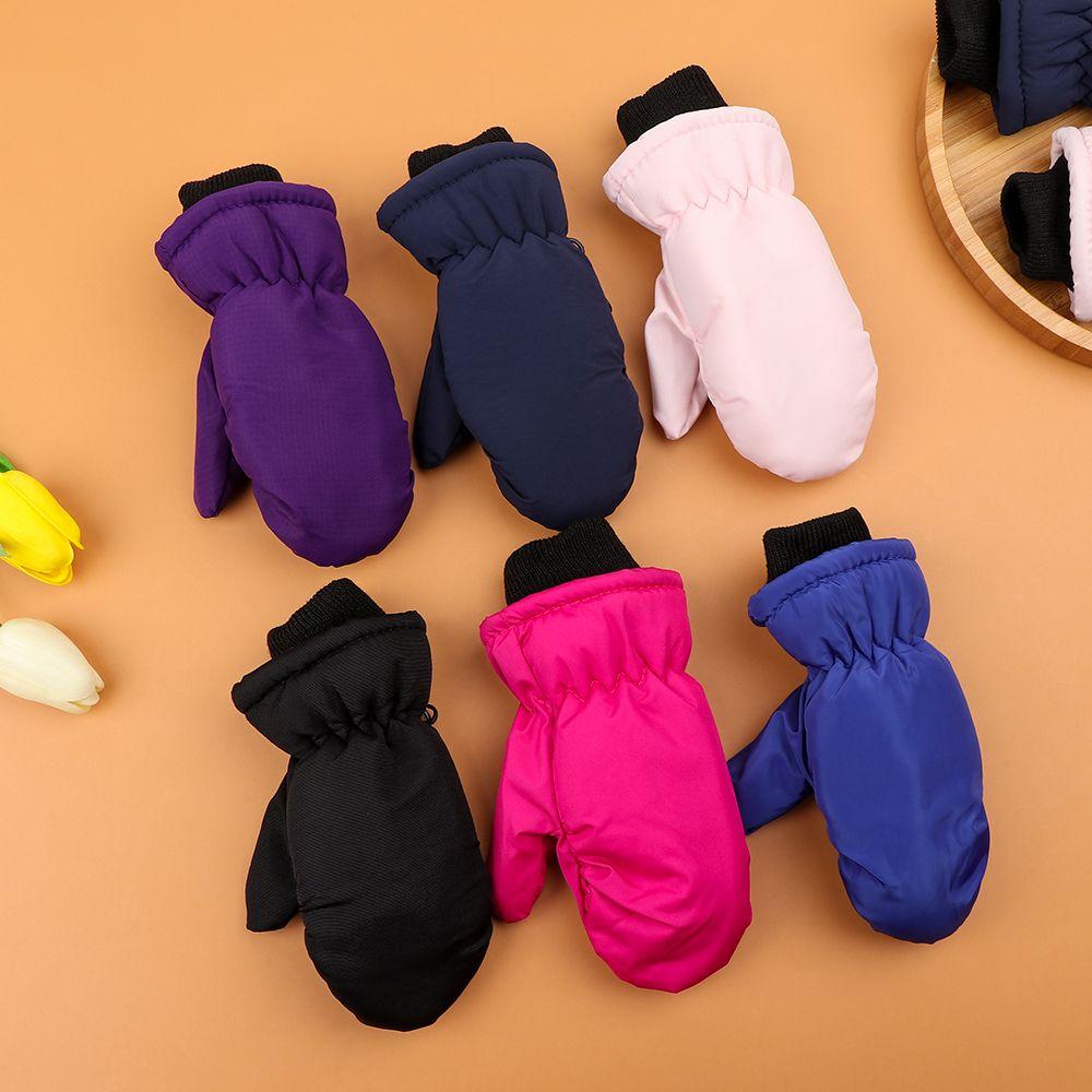 Детские зимние незаменимые детские лыжные перчатки снежные сноубордические ветрозащитные водонепроницаемые варежки с длинными рукавами