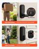 Mechanical Keyless Entry Door Lock, 2.0 Code Upgrade, 4-7 Digits Code, Single-Sided Push Button Combination Mechanical Keypad Door Knob, Auto Locking,