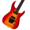 Jackson Electric Guitar Pro Plus Series Ebony Firestorm with Gig Bag Dinky™ DKAQ, Fingerboard,