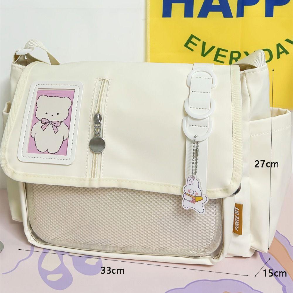 Прозрачная сумка через плечо Легкая японская JK Ita Bag для девочек-подростков Водонепроницаемые школьные сумки Harajuku