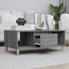 821066 vidaXL Coffee Table Sonoma Grey 90x50x36.5 Cm Engineered Wood