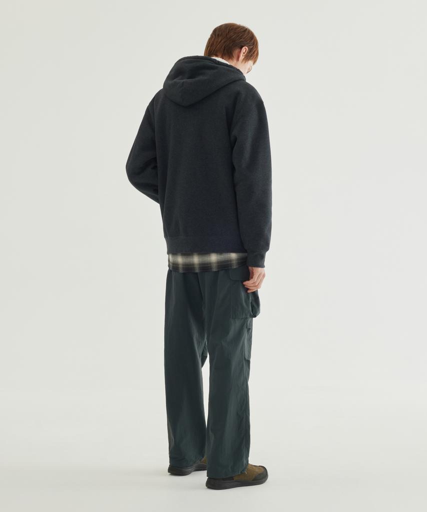 Covernat Signature Symbol Boa Zip-Up Melange Charcoal