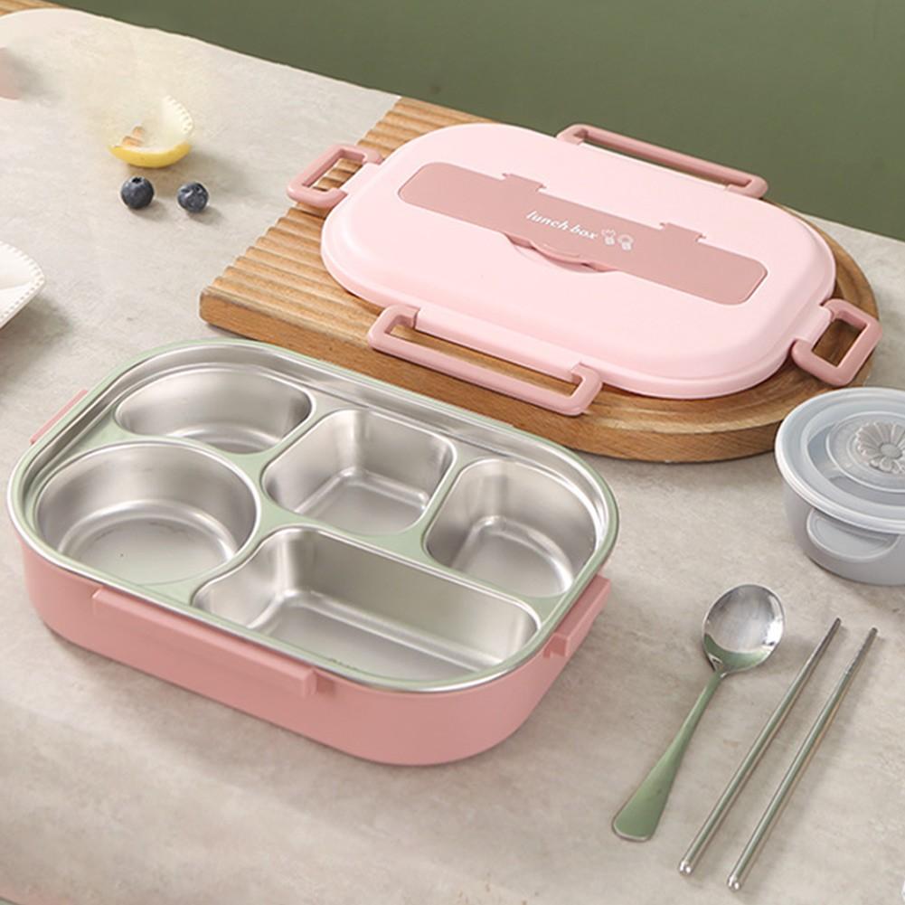 Ланч-бокс 22x14x7 см, чаша из нержавеющей стали 304, палочки для кемпинга