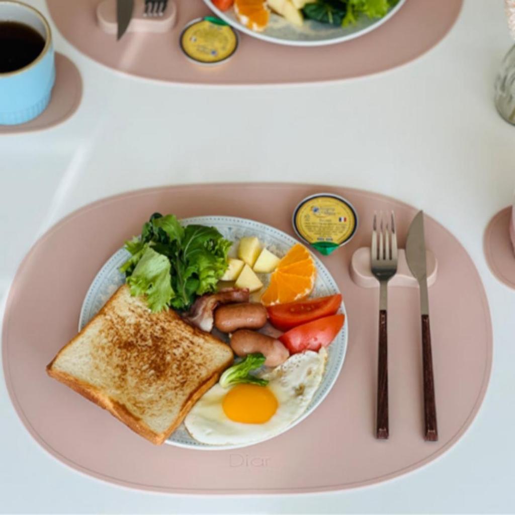 [MADE IN KOREA] Diar - Silicone Table Mat - Waterproof & Heat Resistant Dining Placemat (15 Colors)