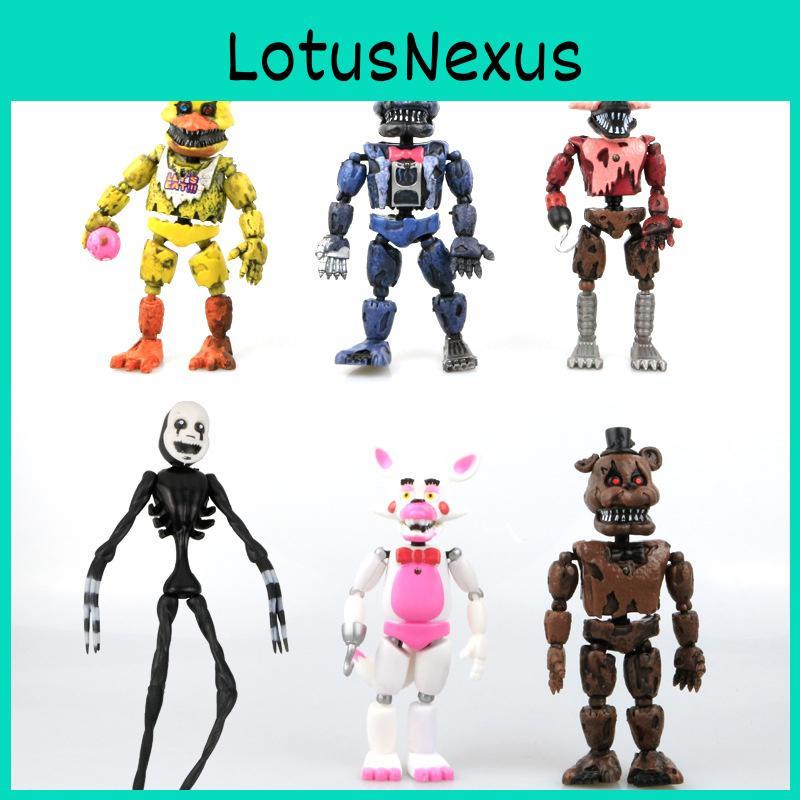Пять 19 см Fnaf Nights At Freddys 6 шт. Светящиеся фигурки Игровые игрушки Коллекция