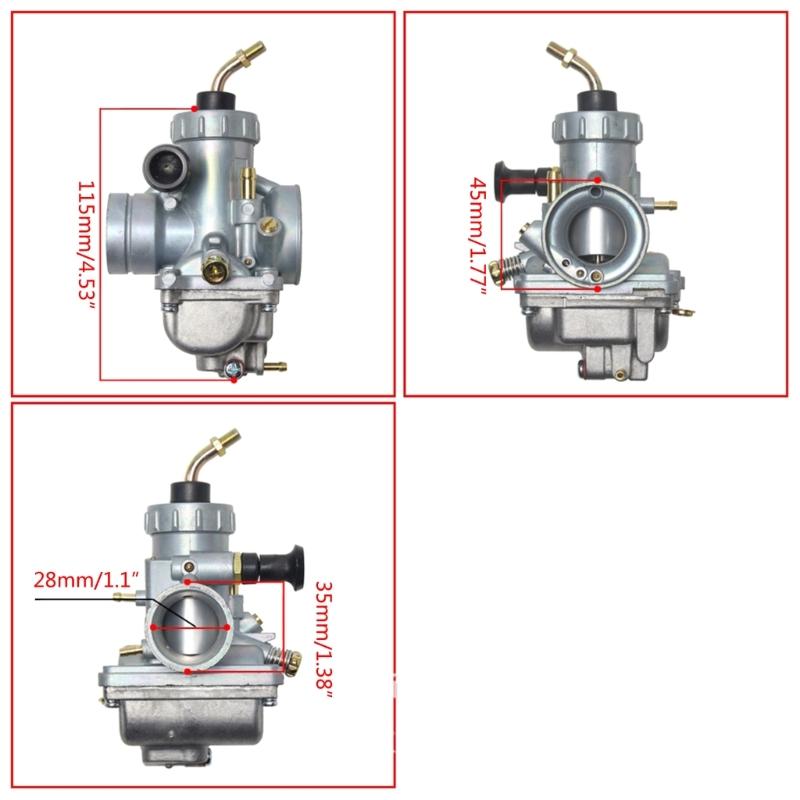 Motorcycle 28mm Carburetor Carb Fit for VM24 DT125 TZR125 DT175 RX125 RM65 RM80 RM85 Improve Engine Efficiency and Power