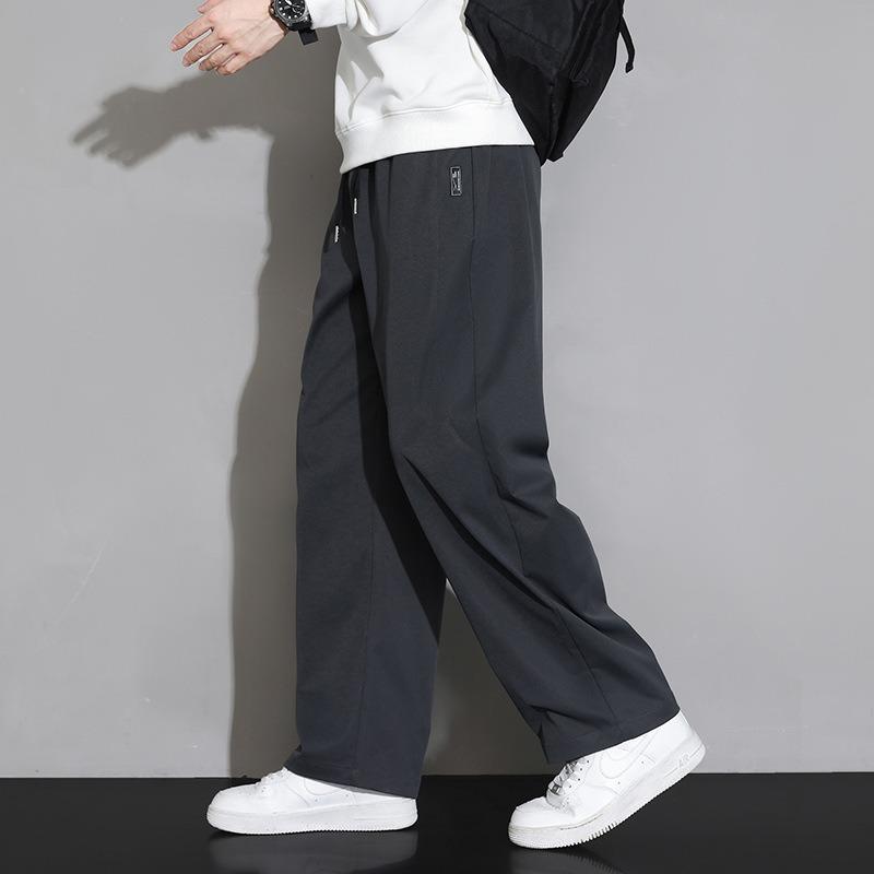 Мужские повседневные брюки на кулиске свободного кроя с карманами Streetwear