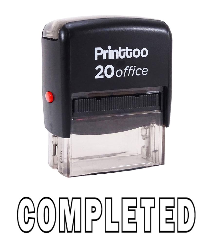 Printtoo Custom Stamp Office Stationary COMPLETED Self Inking Rubber