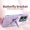 For Realme 15 Pro 5G Case Dragonfly Kickstand TPU Flowers Glitter Phone Cover