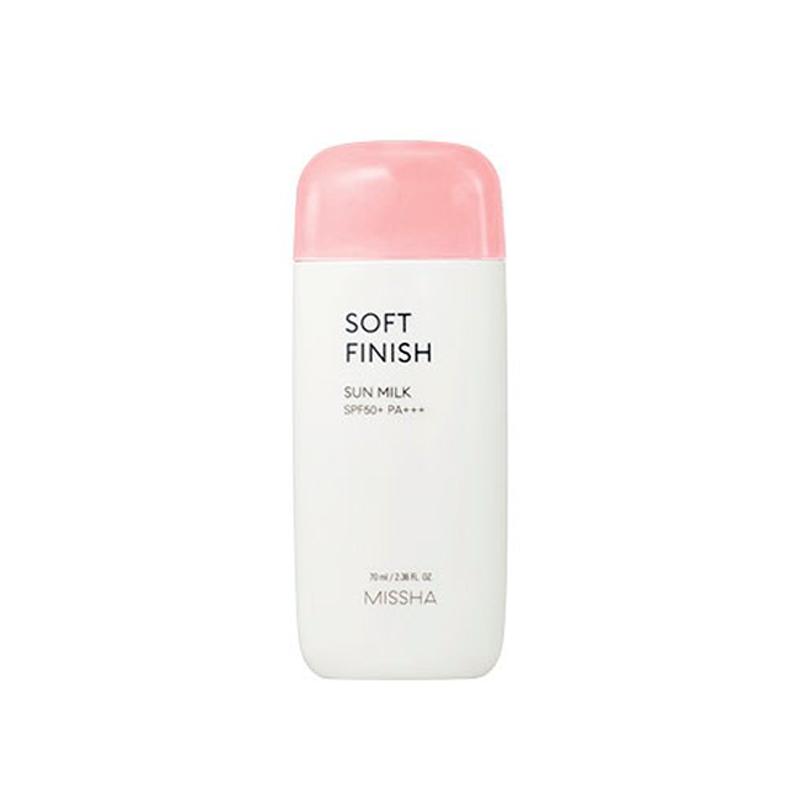 MISSHA All Around Safe Block Soft Finish Sun Milk Sunscreen SPF50+/PA+++ 70mL (3 Options)