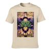 Flying Rhino Psychedelic Abstract Art Solid Washed Vintage Tee Distressed Loose