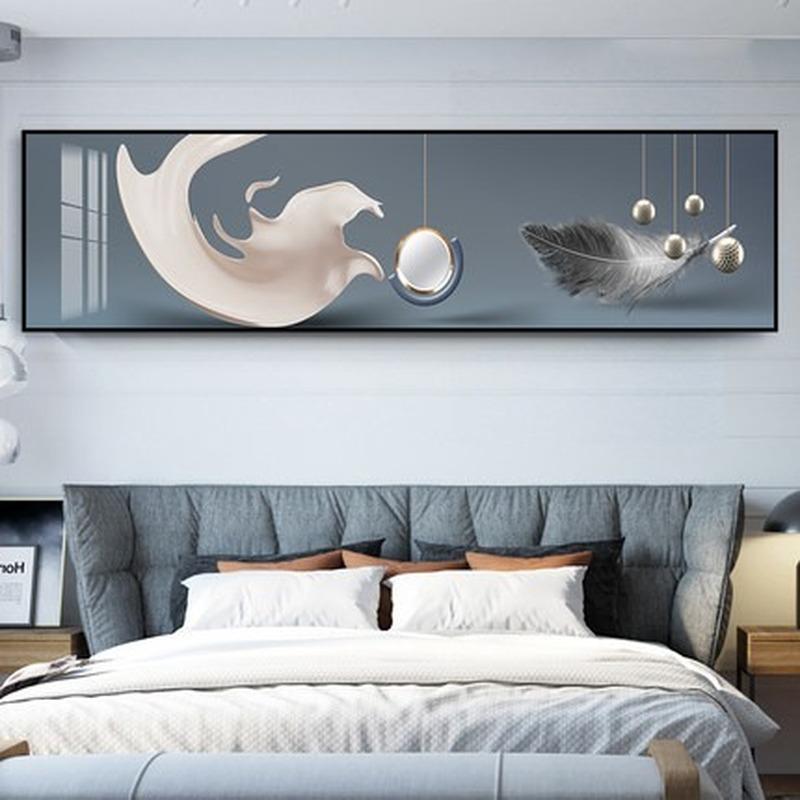 Современный минималистичный абстрактный геометрический декоративная живопись, светлая роскошная спальня, фон, настенное искусство, эстетическое украшение, постер