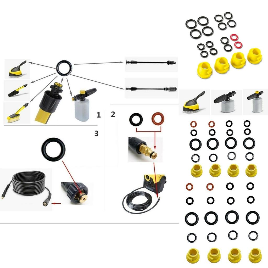 Эффективное уплотнительное кольцо для мойки высокого давления Karcher K2 K3 K4 K5 K6 K7 Надежная производительность