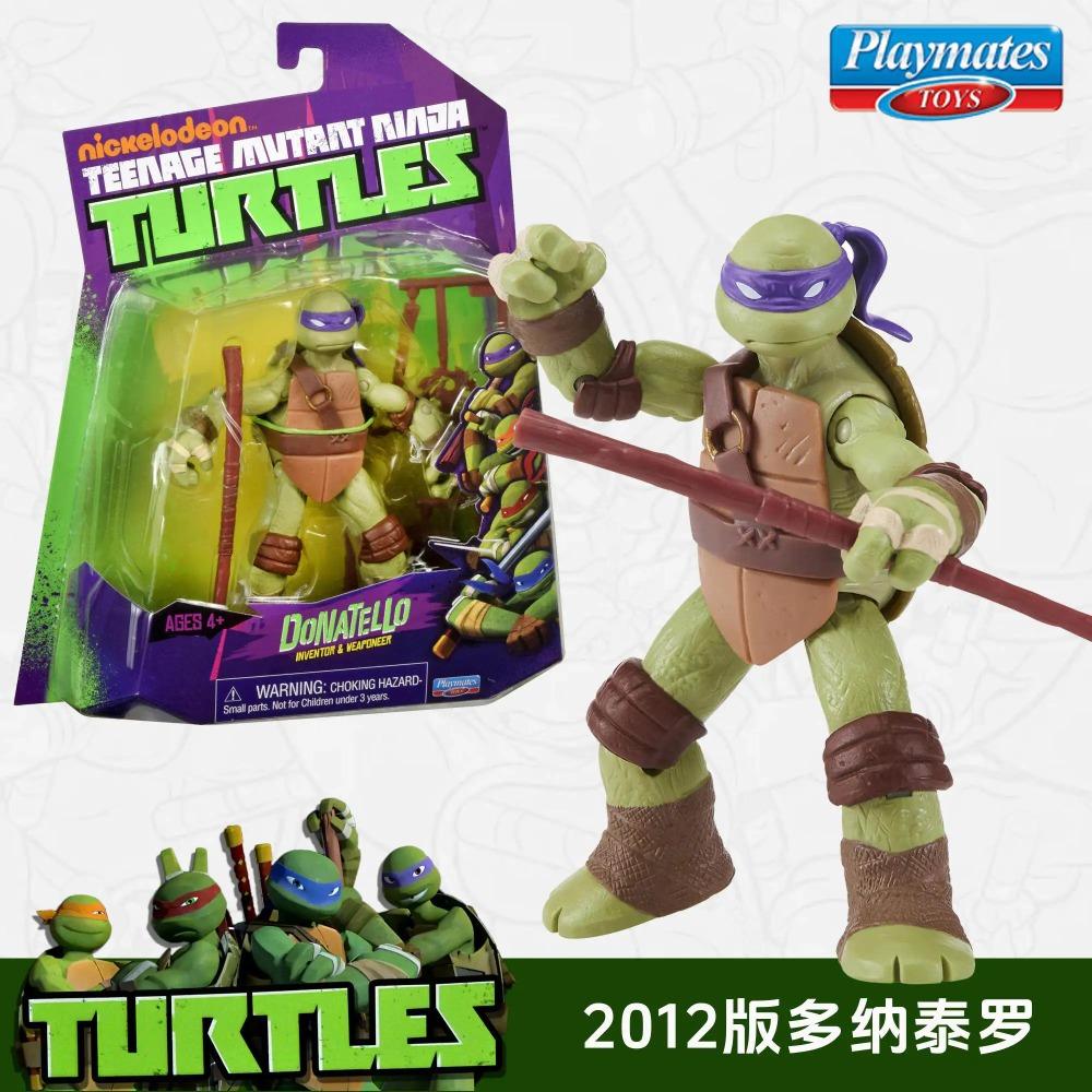 Оригинальные Игрушки Playmates Черепашки-ниндзя 2012 Подвижная Модель Переиздание Леонардо Рафаэль Микеланджело Донателло Фигурка Действия
