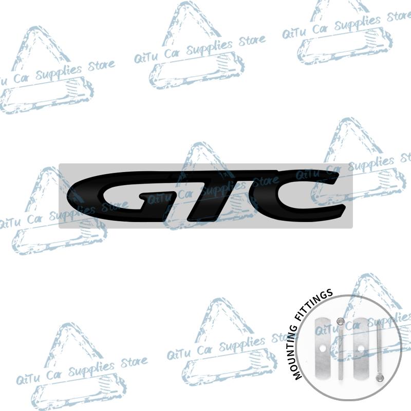 3D Metal GTC Logo Car Front Grille Emblem Rear Trunk Badge Decor Sticker For Opel Astra Insignia Corsa Vectra Zafira Mokka OPC