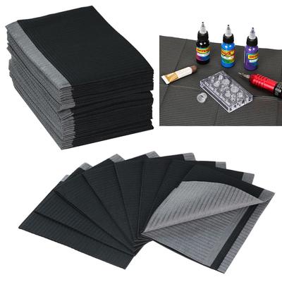 100 шт. чехлы для тату-столов, чистые подкладки, одноразовые стоматологические нагрудники, простыни, салфетки, подкладка, гигиена, личный тату-нагрудник, водонепроницаемый для татуировок