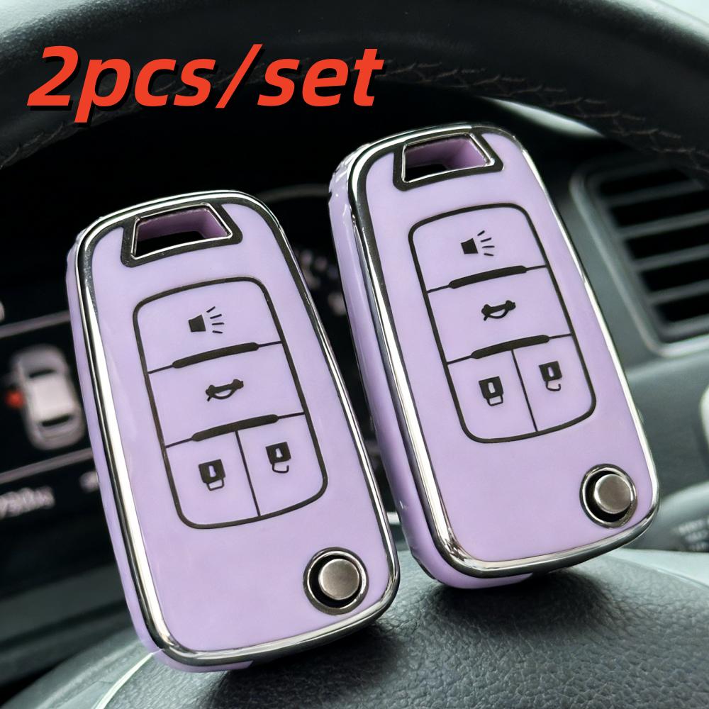 2 шт. Чехлы для корпуса автомобильного ключа для Chevrolet Cruze Aveo Trax Sail Malibu Captiva Opel Vauxhall Astra J Corsa Insignia Mokka 4 кнопки