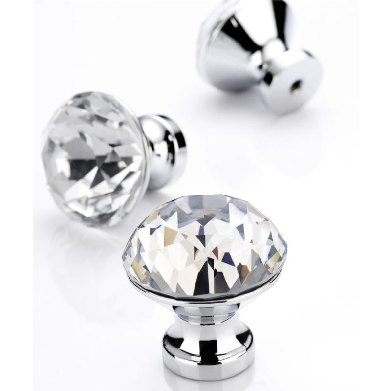 2 шт., яркая ручка из хрустального сплава, простая высококачественная ручка для двери шкафа, шкафа