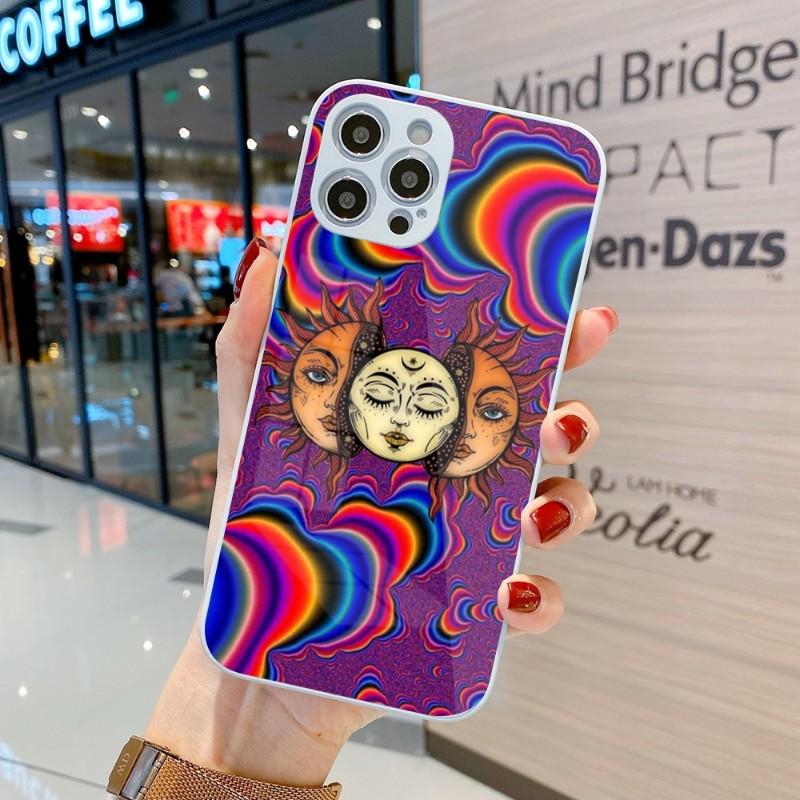 Крутой чехол для телефона Strange Art для iPhone 14 13 12 11 Pro Max X XR XS 8 7 Plus, цветной чехол для телефона из жидкого стекла