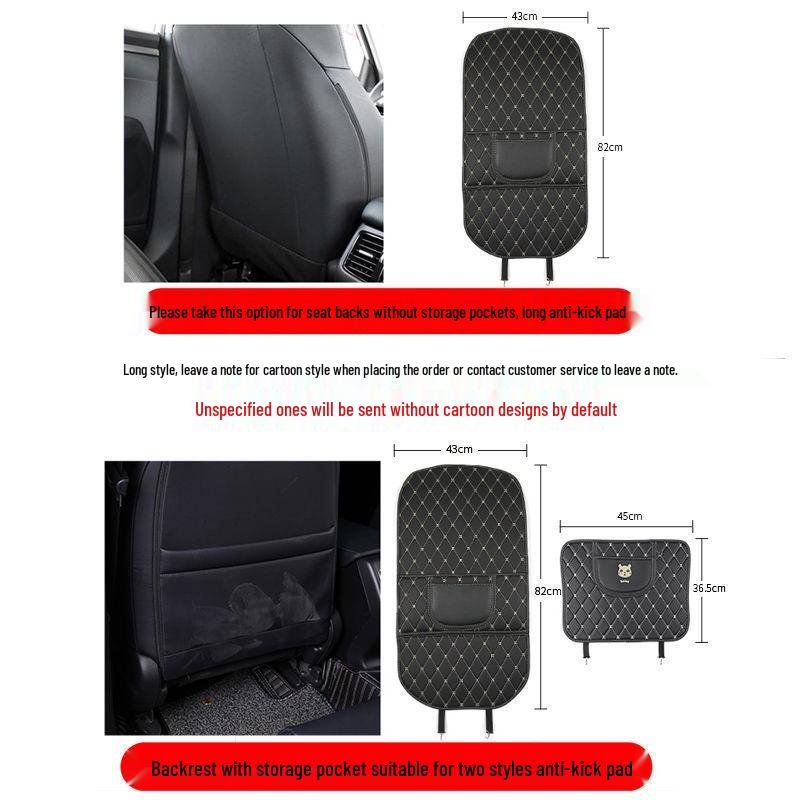 Защитник спинки детского автокресла: Креативная мультяшная защита от пинков и царапин