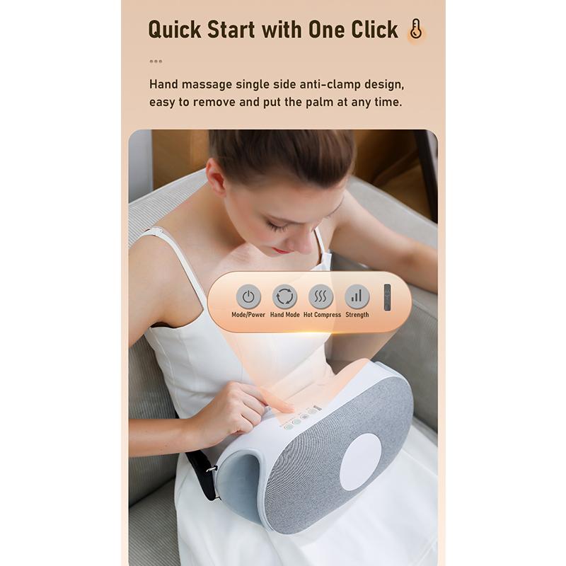 Электрический ручной массажер для живота, вибрационный массажер с горячим компрессом и 3 режимами, улучшает запор и метеоризм