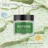 Gentle Exfoliating Scrub For Scalp Cleansing And Hair Root Care With Sea And Mint For Refreshing Nourishment