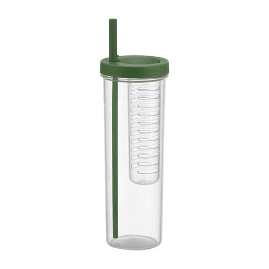 Стакан с соломинкой 700 мл со складной соломинкой, встроенным фильтром, отсеком для чая, легко
