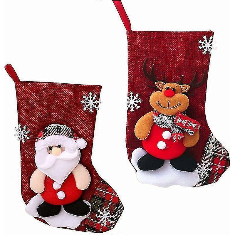 Christmas Socks To Hang Large Christmas Sock Gift Personalized Snowman And Reindeer Christmas Stockings Xmas Gift Bag For Christmas Decoration Firepla