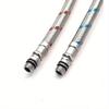 1 Pair 24-Inch Long Braided Stainless Steel Faucet Connector Hose, 3/8-Inch Female Compression Thread To M10 Male Connector