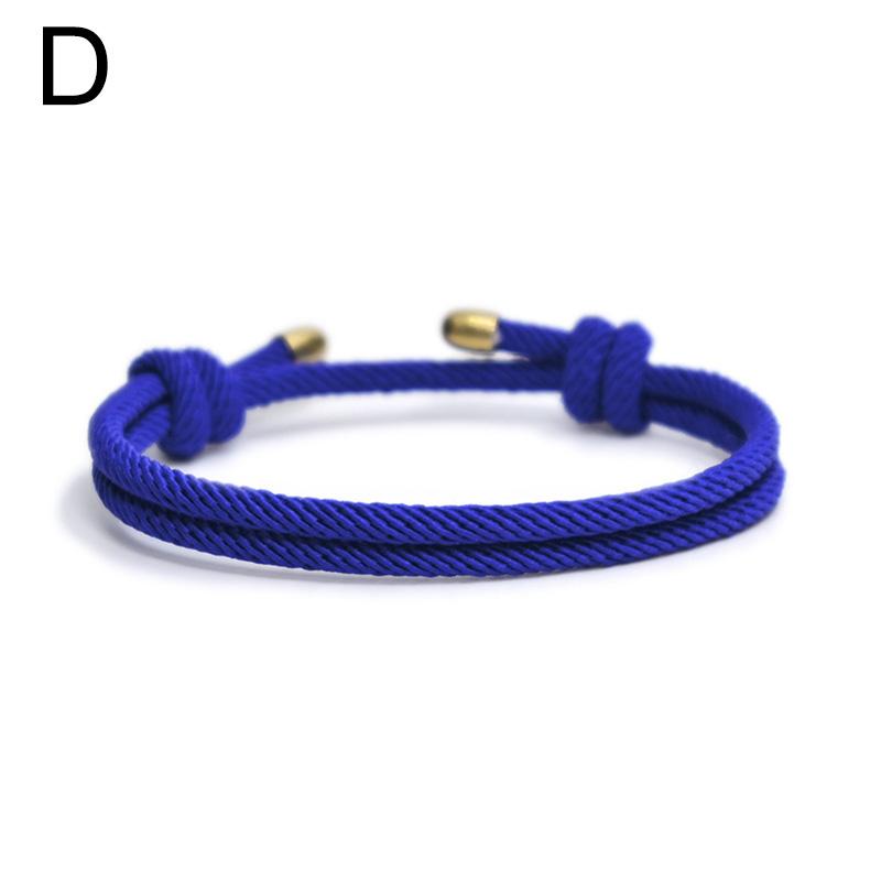 1 шт. модные регулируемые браслеты однотонные миланские веревочные браслеты ручной работы пара браслетов