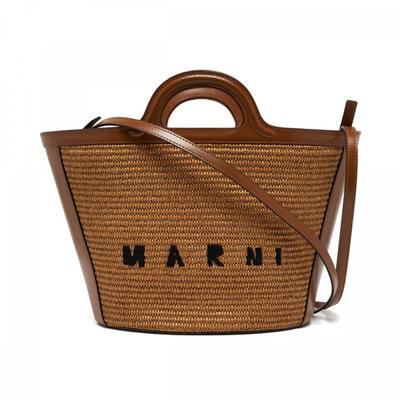 Marni Bmmp0068q0 P3860 00m50 Маленькая сумка-тоут из рафии Tropicalia