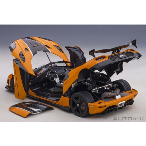 AUTOart 1/18 Scale Koenigsegg Agera RS Orange/Carbon Black Finished Product 79023