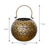 Dhoop & Tea Light Candle Holder/Lantern Hanging Antique Gold Finish for Diwali Gifts | Home Decoration | Gifts | Home Decor