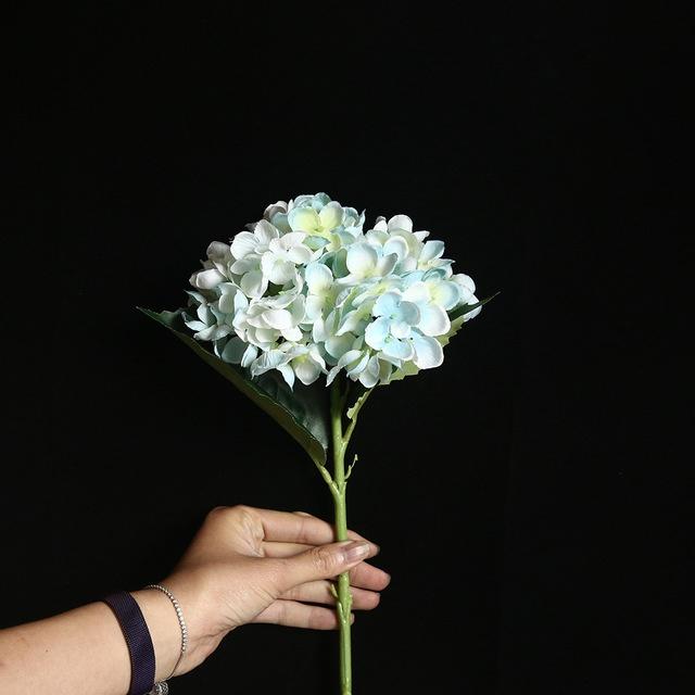 1 шт. Искусственные цветы гортензии Свадебное украшение для дома сада Искусственные цветы Праздничные принадлежности Декор для стола Цветочный